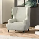 Bielastické potahy COSTINA smetanová křeslo ušák (š. 60 - 110 cm)