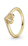 Pandora Romantický pozlacený prsten s diadémem Shine Timeless 169302C01 52 mm