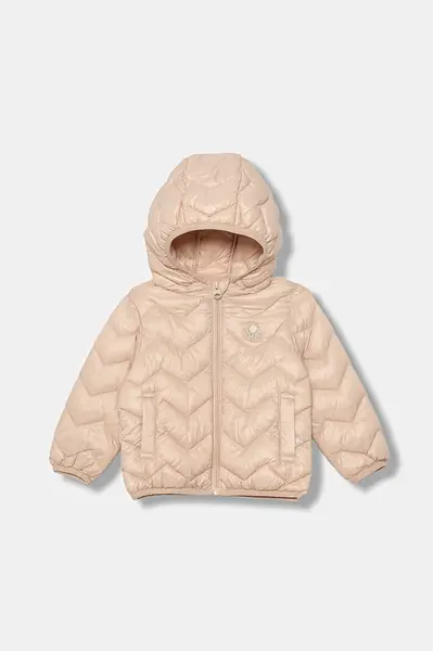 Dětská bunda United Colors of Benetton růžová barva, 21INGN02Z