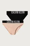 Calvin Klein Underwear  slipy dětské bavlněné s elastanem 2-pack