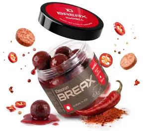 Delphin boilies v dipe breax hothell robin red chilli fr.klobása 200 ml - 20 mm