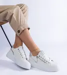 Gemre White women's athletic sneakers Benedetta