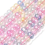 Electroplated Transparent Glass Beads Strands