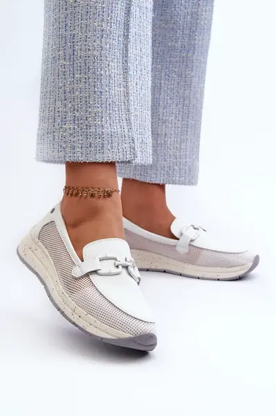 S. BARSKI Dámské kožené mokasíny D&A