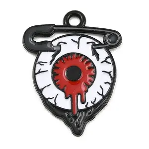 Halloween Alloy Enamel Pendants