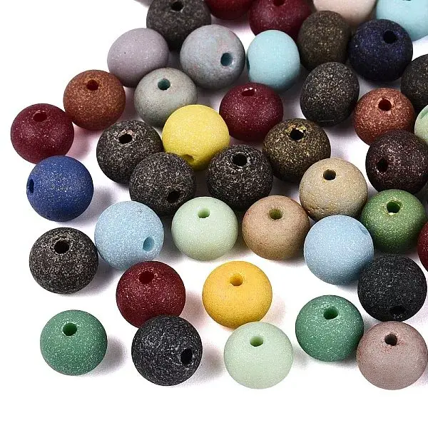 Frosted Glass Beads