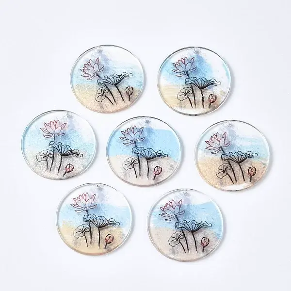 Transparent Printed Acrylic Pendants