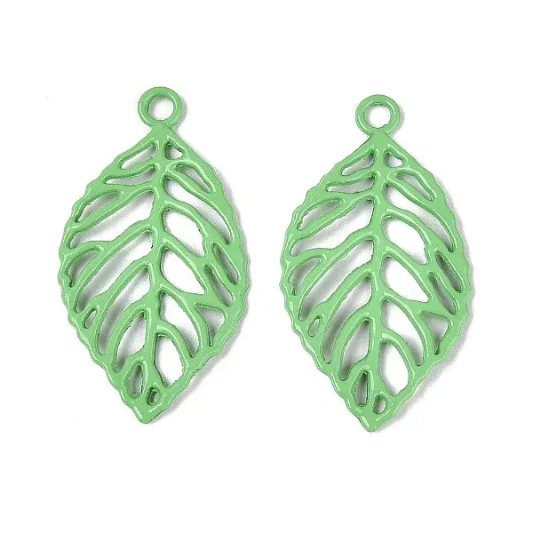 Spray Painted Alloy Pendants