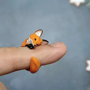 Alloy Enamel Cuff Open Rings