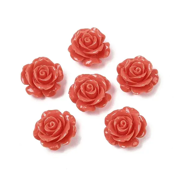 Dyed Synthetic Coral Carved Beads