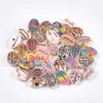 Printed Natural Cowrie Shell Beads