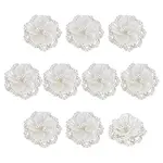 10Pcs Non-woven Fabric & Acrylic & Glass Ornament Accessories