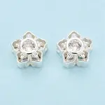 Brass Pave Clear Cubic Zirconia Multi-Strands Links