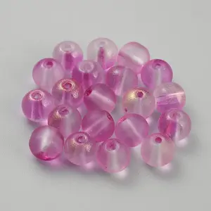 Transparent Frosted Glass Beads