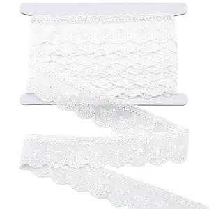 8Yards Flat Hollow Polyester Lace Trim