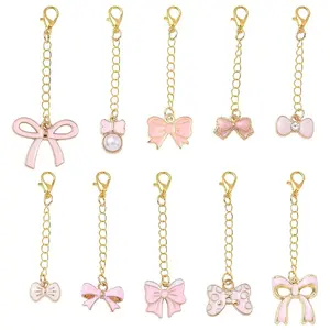 10Pcs Alloy Enamel Pendant Decorations
