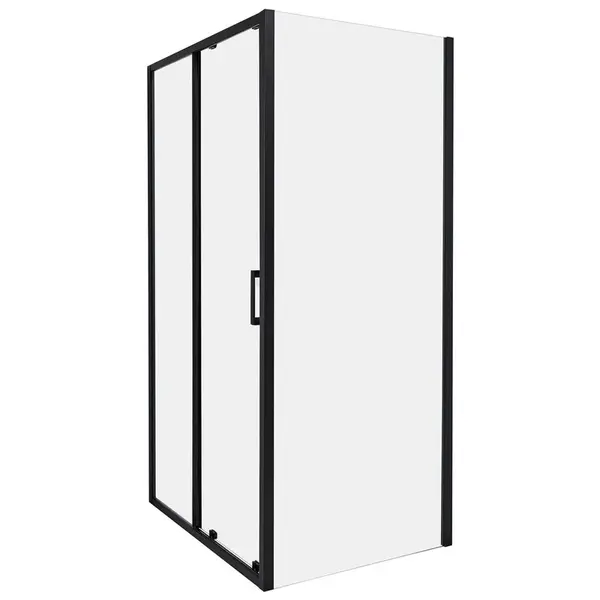 Beliani SPRCHOVÝ KOUT 80/100/185 cm Černý Yoro
