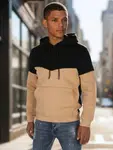 Bluza męska basic z kapturem czarna Dstreet