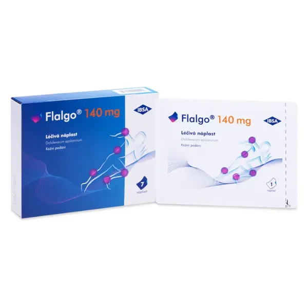 FLALGO Léčivá náplast 140 mg 10 x 14 cm 7 kusů