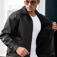 22265 Dewberry Mens PU Jacket-BLACK