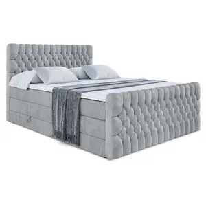 ALTDECOR POSTEL boxspring SERENE-Z KING – 140 x 200 – H3/H4 – šedá