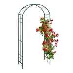 Relaxdays OBLOUK Zelený kovový pro popínavé rostliny 224x110x41 cm