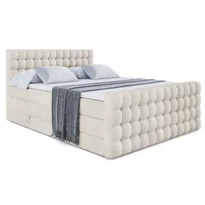 ALTDECOR POSTEL boxspring VIONE-Z KING – 160 x 200 – H3/H4 – ecru