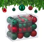 Relaxdays KOULE zelené červené 50-ks-Set plast