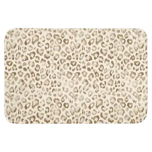 OnlyWow WC PŘEDLOŽKA Leopard - Classic - Béžová 90x60 cm