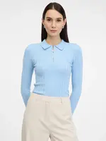 Světle modrý dámský svetr ORSAY - Dámské