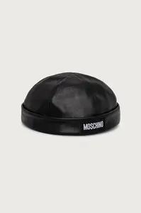 Moschino  čepice pánská kožená