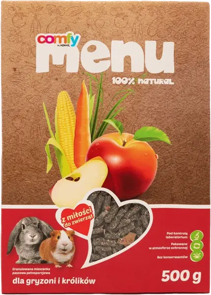 Krmivo Comfy Menu pro malé hlodavce granulované 500g