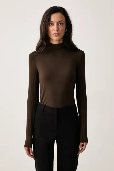 Weekend Max Mara  tričko s dlouhým rukávem dámské s viskózou WKDMULTIF