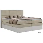 MKS POSTEL BOXSPRING DELVIT KING 200/200 - Béžová Samet - Topper Visco - H4