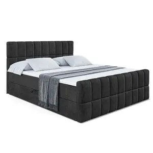 ALTDECOR AMERICKÁ postel MIAMI-Z – 120 × 200 cm – H4 – černá