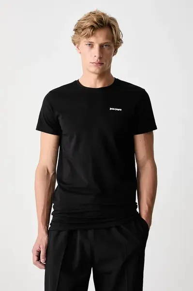 Palm Angels  basic tričko pánské bavlněné s elastanem 2-pack