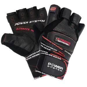 Power System Fitness rukavice ULTIMATE MOTIVATION černočervené - XL