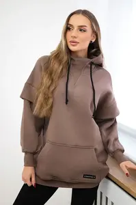 Mocca zateplená mikina s rolákem