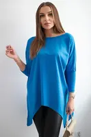 Halenka oversize fialovo-modrá