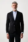 Karl Lagerfeld  jednořadé sako pánské s viskózou