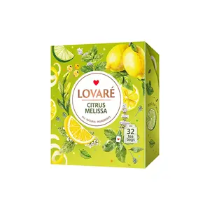LOVARÉ Citrus melissa zelený čaj 32 sáčků