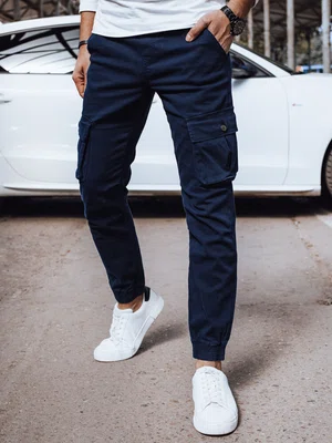 Pánské kalhoty jogger Barva tmavě modrá DSTREET