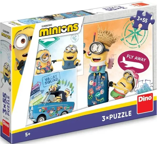 Puzzle Mimoni 3x55 dílků