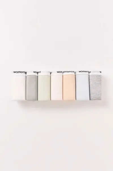 women'secret  kalhotky dámské bavlněné s elastanem 7-pack