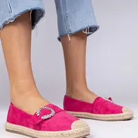 Gemre Pink espadrilles adorned with rhinestones Maruta