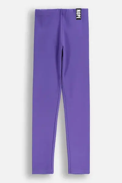 Dětské legíny Coccodrillo fialová barva, RAVE GIRL JUNIOR