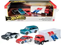 "BRE" Set of 4 pieces Series Hot Wheels "Premium" 2024 Series U Diecast Model Cars by Hot Wheels