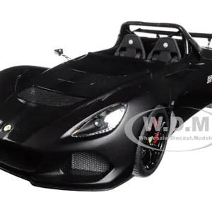 Lotus 3-Eleven Matt Black with Gloss Black Accents 1/18 Model Car by Autoart