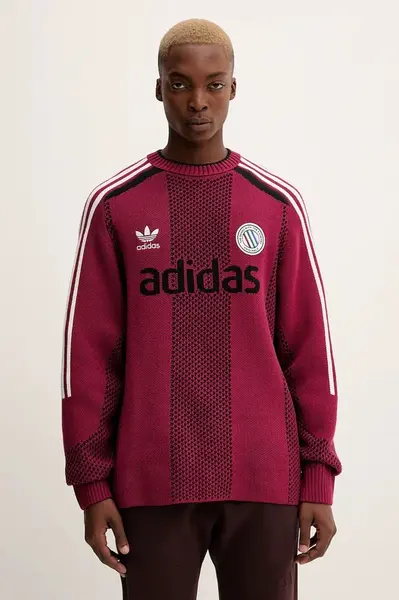 Svetr adidas Originals ADC pánský, růžová barva, KQ5086