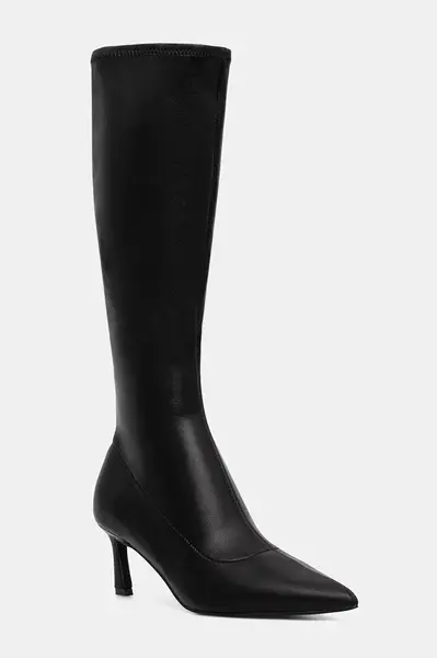 Kozačky Steve Madden Leisured dámské, černá barva, na podpatku, 11003500